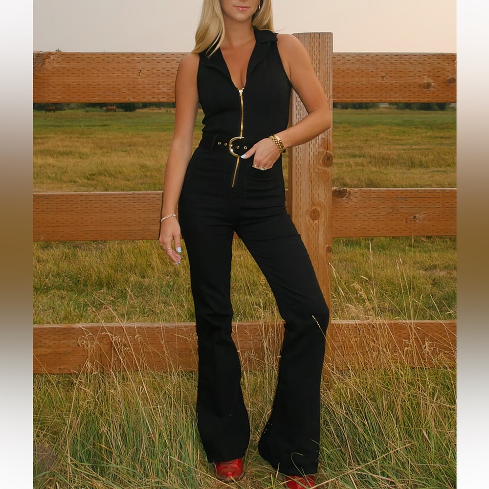 Show Me Your MuMu Black Jacksonville Jumpsuit